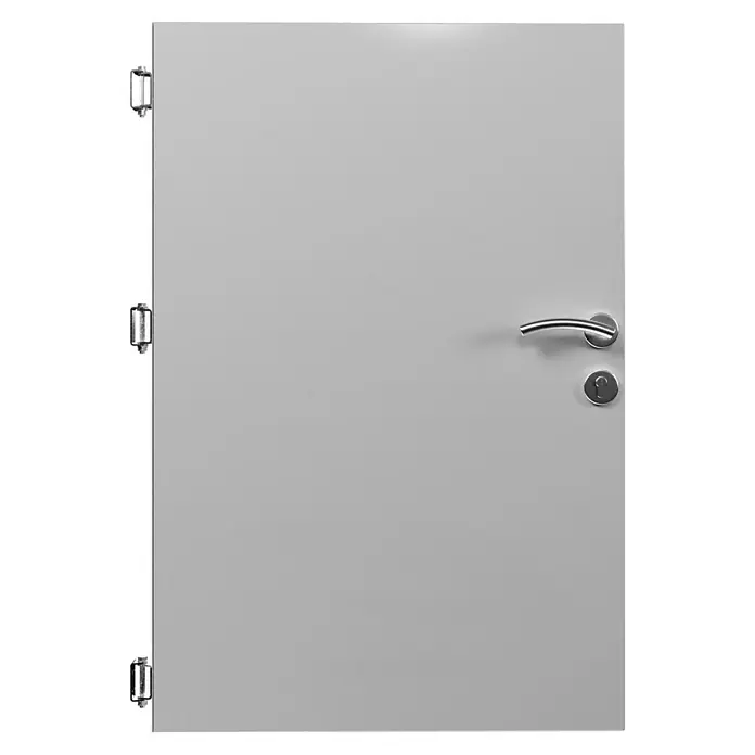 Gabio Zauntor Voll4,2 x 135 cm, Stahl, Hellgrau