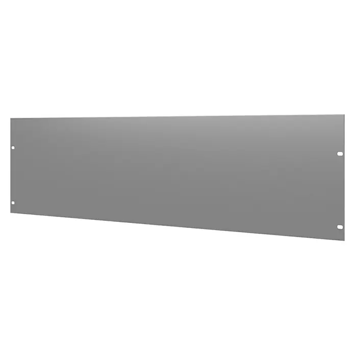 Gabio Zaunelement Voll - 197,5 x 45 cm, Stahl, Hellgrau - Graue, rechteckige Metallplatte mit abgerundeten Ecken, ideal für industrielle Anwendungen und zur Herstellung von langlebigen Gehäusen.