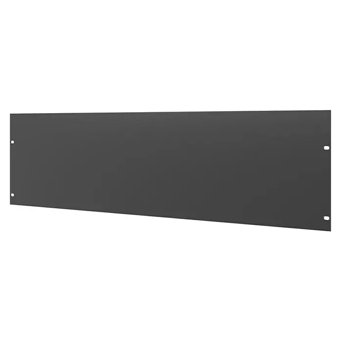 Gabio Zaunelement Voll - 197,5 x 45 cm, Stahl, Anthrazit - Hier sehen Sie ein graues Metallprodukt, wahrscheinlich eine Platte oder Abdeckung, mit kleinen Löchern an den Ecken für die Befestigung.