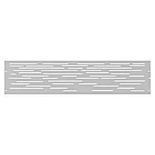 Gabio Zaunelement Lines (197,5 x 45 cm, Stahl, Weiß)