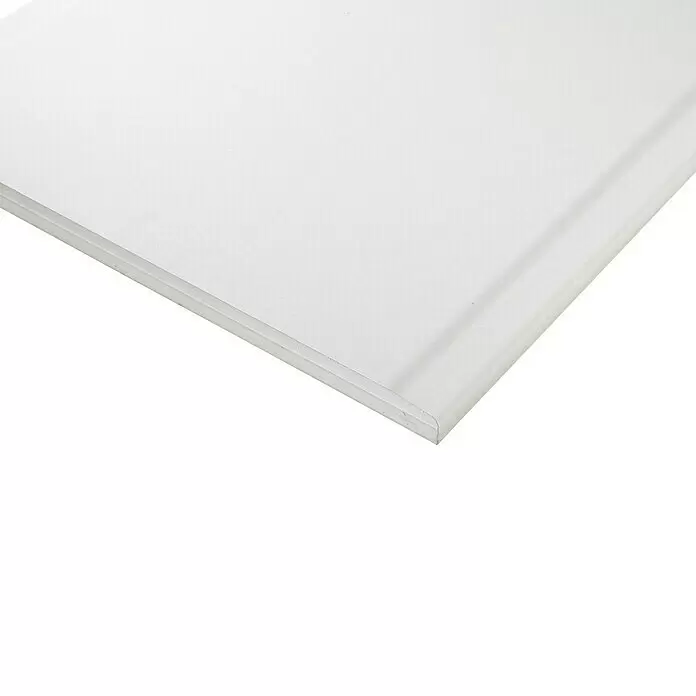 Rigips Gipskartonplatte - 2.000 x 625 x 20 mm - Weißes rechteckiges Akustik- oder Deckenpaneel mit texturierter Oberfläche und abgeschrägter Kante.