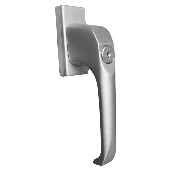 Portaferm Fenstergriff (Vierkantstift: 7 mm, Silber, Universell einsetzbar, Druckzylinder)