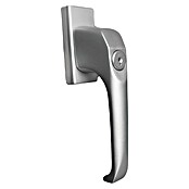 Portaferm Fenstergriff (Vierkantstift: 7 mm, Silber, Universell einsetzbar, Druckzylinder)