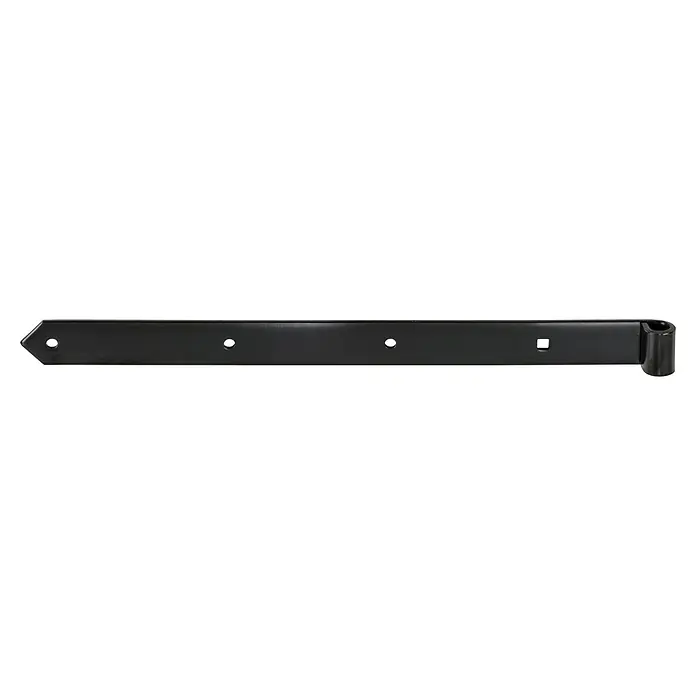 Vormann Scharnier - L x B: 400 x 40 mm, Stahl - Schwarzes Riegelband für Gartentore, Stalltüren und Holztore. Robust und langlebig für den Außenbereich.