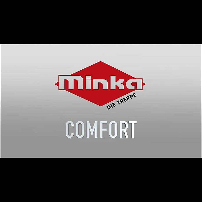 Minka Mittelholmtreppe Comfort (Breite: 80 cm, Silber, Farbe Stufen: Buche Natur, Geschosshöhe: 312 cm) | BAUHAUS