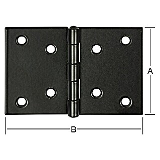 Vormann Scharnier (B x H: 120 x 80 mm, Stahl)