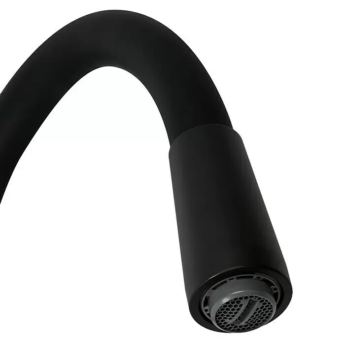 Camargue Spültischarmatur Flexo - Schwarz, Matt - Detailaufnahme