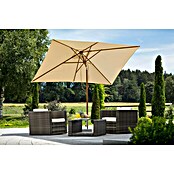 Schneider Classic Marktschirm Malaga (Natur, L x B: 300 x 200 cm) | BAUHAUS