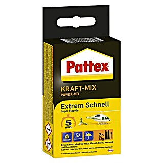 Pattex Kraft-Mix 2-Komponenten-Kleber Extrem Schnell (2 Stk., 11 ml, 12 g)