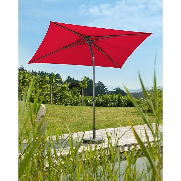 Schneider Classic Marktschirm Sevilla (Rot, L x B: 240 x 140 cm) | BAUHAUS