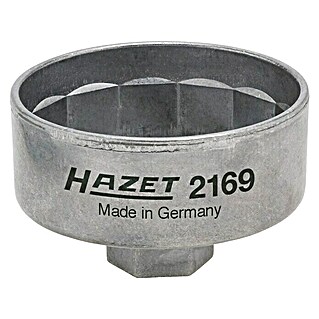 Hazet Universal-Ölfilter-Schlüssel 2169 (Schlüsselweite: 74,4 mm, Antriebsgröße: ⅜″ Vierkant)
