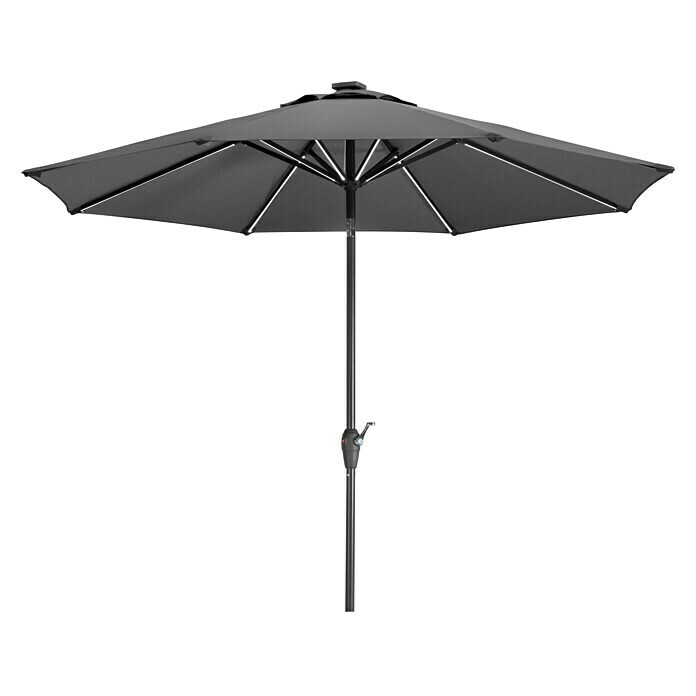 Schneider Classic Marktschirm rund Blacklight (Anthrazit, Durchmesser Bespannung: 270 cm)