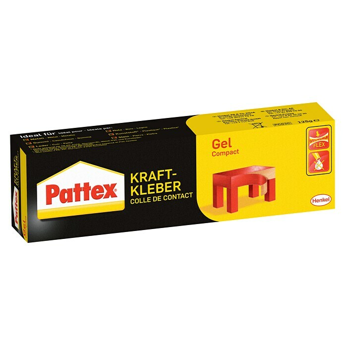 Pattex Kraftkleber Compact (125 g, Tube, Gelartig)