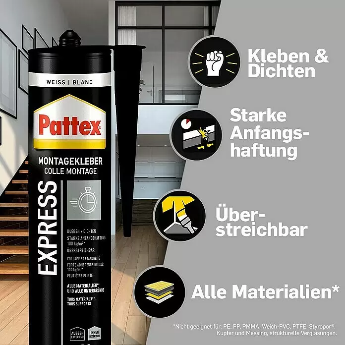 Pattex Montagekleber Express440 g Info