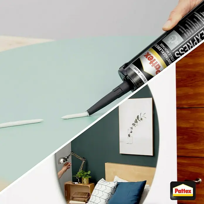 Pattex Montagekleber Express - 440 g - Pattex Express Montagekleber: Starker, weißer Montagekleber für schnelle und dauerhafte Verbindungen im Innen- und Außenbereich.