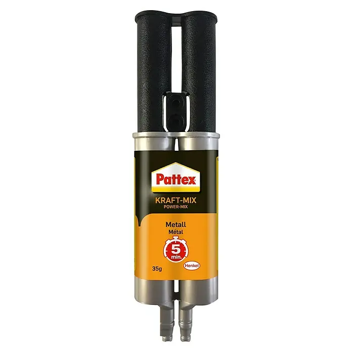 Pattex Kraft-Mix 2-Komponenten-Kleber Komponentenkleber Metall - 35 g - Pattex Kraft-Mix Metall Power-Mix 35g, ein starker Zweikomponenten-Klebstoff für schnelle und dauerhafte Metallreparaturen im Haushalt.