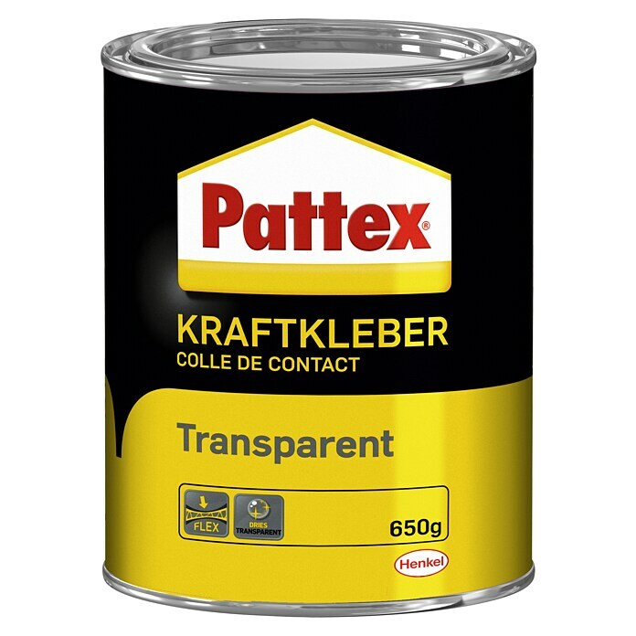 Pattex Kraftkleber Transparent (650 g, Dose)