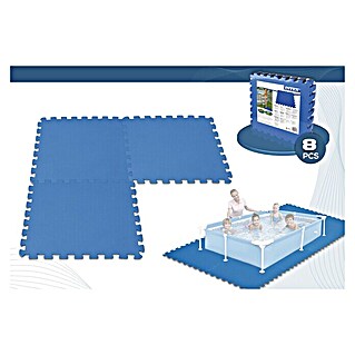 Intex Estera de protección de suelo Puzzle (L x An: 50 x 50 cm, Azul)