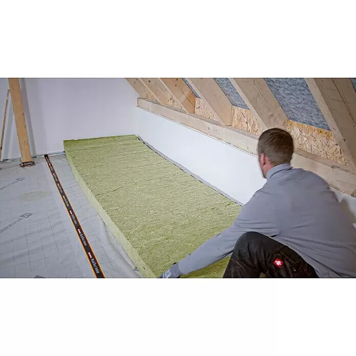 Rockwool Steinwolle Varirock - Stärke: 140 mm, Wärmeleitfähigkeit: 0,034 W/(mK) - Anwendungsbeispiel
