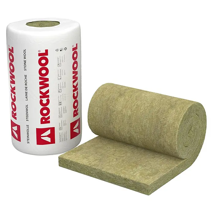 Rockwool Steinwolle Varirock - Stärke: 100 mm, Wärmeleitfähigkeit: 0,034 W/(mK) - Rockwool Steinwolle-Dämmrolle, ideal für Wärme- und Schallschutz im Haus. Hohe Qualität für energieeffizientes Bauen und Renovieren.