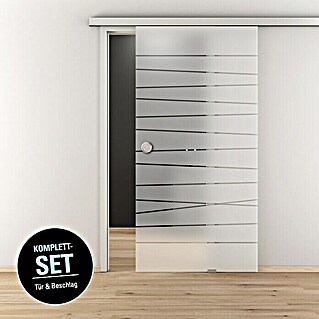 Diamond Doors Schiebetür-Komplettset Together (935 x 2.058 mm, Einscheibensicherheitsglas (ESG))
