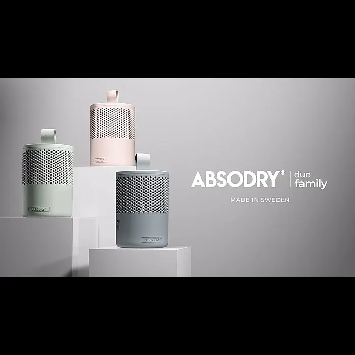 Absodry Duo Family Luftentfeuchter Series 6 - Grau, Ø x H: 14,5 x 21 cm - ABSODRY DUO FAMILY - 16:9 GER