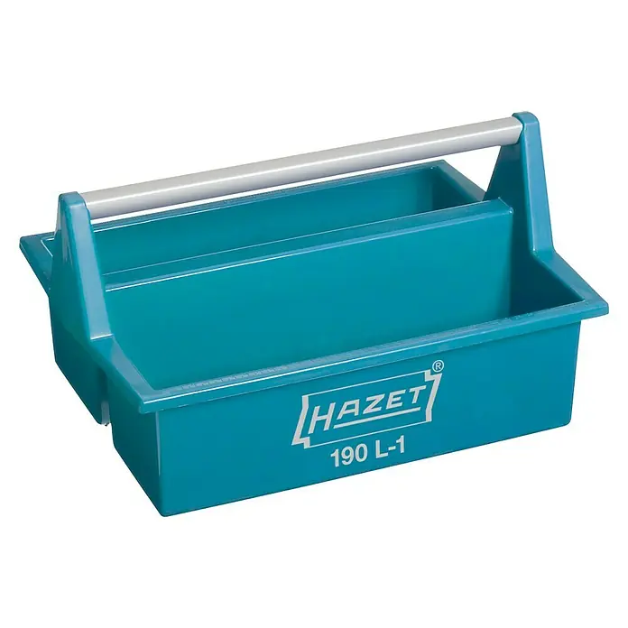 Hazet Werkzeugträger 190L-1 - Länge: 294 mm, Anzahl Fächer: 2 Stk. - Hazet Werkzeugtragebox aus robustem Kunststoff mit praktischem Tragegriff für den einfachen Transport von Werkzeugen.
