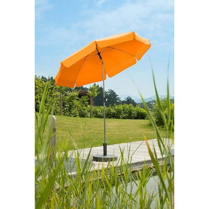 Schneider Classic Marktschirm rund Locarno (Mandarine, Durchmesser Bespannung: 200 cm) | BAUHAUS