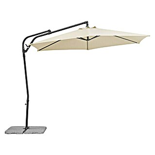 Schneider Sunny Ampelschirm rund Genua (Natur, Durchmesser Bespannung: 300 cm)