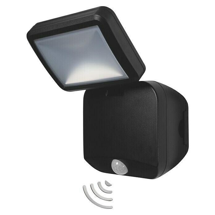 Osram Sensor-LED-Außenwandstrahler Single (4 W, Schwarz, Mit Bewegungsmelder, 1-flammig)