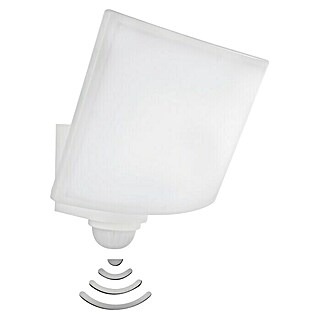 REV LED-Sensor-Außenwandstrahler (28 W, L x B x H: 18,3 x 23,9 x 25,3 cm, Weiß, IP44)