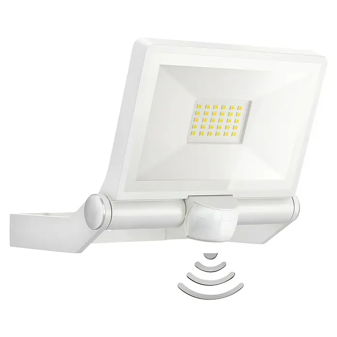 Steinel LED-Sensor-Außenwandstrahler XLED ONE S weiß - 18,6 W, L x B x H: 20,2 x 22,9 x 19,5 cm, Weiß, IP44 - Weiße LED-Außenleuchte mit Bewegungsmelder für mehr Sicherheit rund ums Haus. Die perfekte Wahl für energiesparende Beleuchtung.