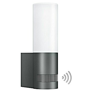 Steinel LED-Sensor-Außenwandleuchte L 605 S ANT (11,3 W, L x B x H: 13,1 x 7,8 x 26 cm, Anthrazit, Warmweiß)