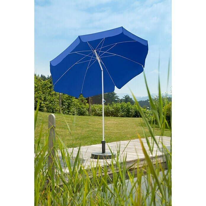 Schneider Classic Marktschirm rund Ibiza (Blau, Durchmesser Bespannung: 240 cm) | BAUHAUS