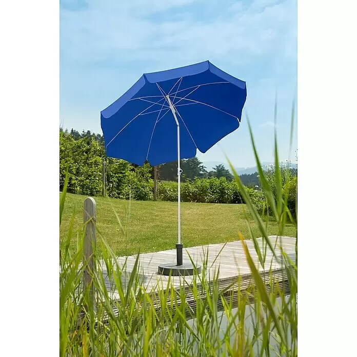 Schneider Classic Marktschirm rund IbizaBlau, Durchmesser Bespannung: 200 cm