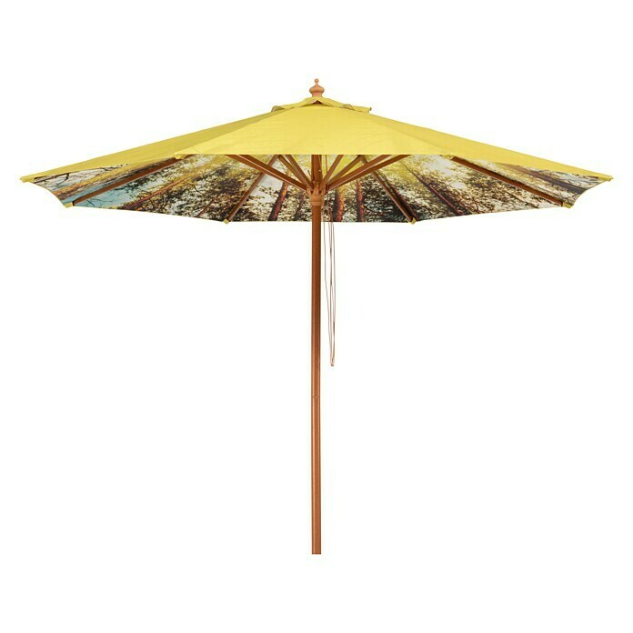 Schneider Classic Marktschirm rund Malaga (Forest, Durchmesser Bespannung: 300 cm) | BAUHAUS