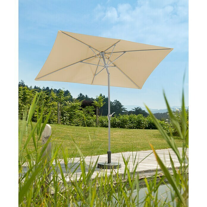 Schneider Classic Marktschirm Porto (Natur, L x B: 300 x 200 cm) | BAUHAUS