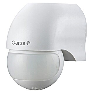 Garza Detector de movimiento por infrarrojos de pared (Alcance: 12 m, Blanco)