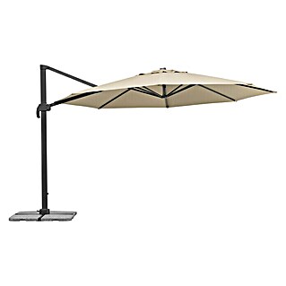 Schneider Classic Ampelschirm rund Rhodos Grande (Natur, Durchmesser Bespannung: 400 cm)