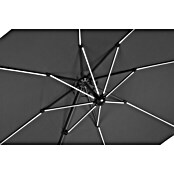 Schneider Ampelschirm rund Rhodos Blacklight (Anthrazit, Durchmesser Bespannung: 300 cm) | BAUHAUS