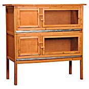 Dobar Kaninchenstall (115 x 45 x 116 cm, Braun, Kiefernholz (Kleintierstall))