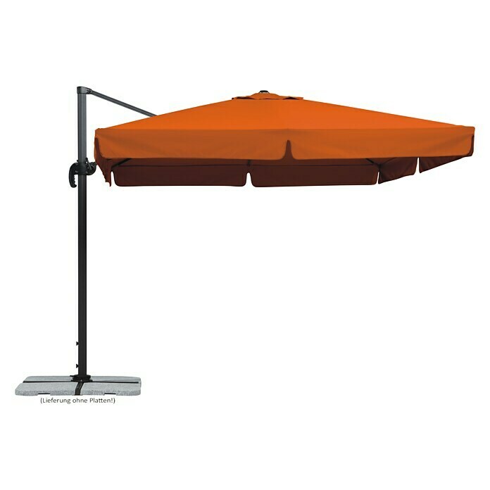 Schneider Classic Ampelschirm Rhodos (Terracotta, Bespannungsmaß (L x B): 300 x 300 cm) | BAUHAUS