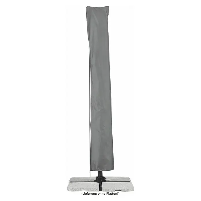 Schneider Classic Ampelschirm Rhodos Junior - Apfelgrün, Bespannungsmaß (L x B): 270 x 270 cm - Schirmhülle für Sonnenschirme. Die Schutzhülle ist grau und schützt den Schirm vor Wettereinflüssen.