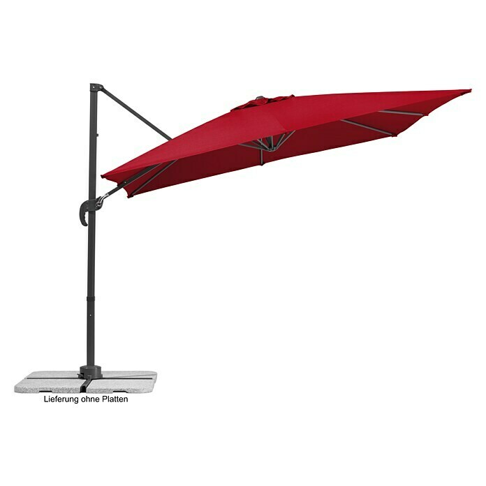 Schneider Classic Ampelschirm Rhodos Junior (Rot, Bespannungsmaß (L x B): 270 x 270 cm) | BAUHAUS