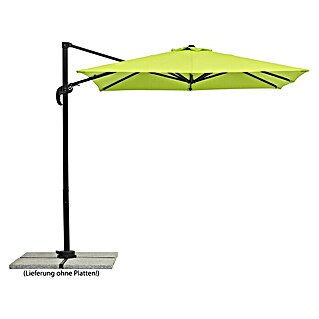 Schneider Classic Ampelschirm Rhodos Junior (Apfelgrün, Bespannungsmaß (L x B): 230 x 230 cm)