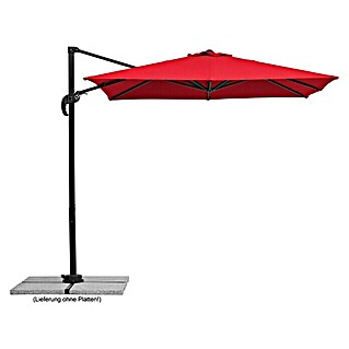 Schneider Classic Ampelschirm Rhodos Junior (Rot, Bespannungsmaß (L x B): 230 x 230 cm)