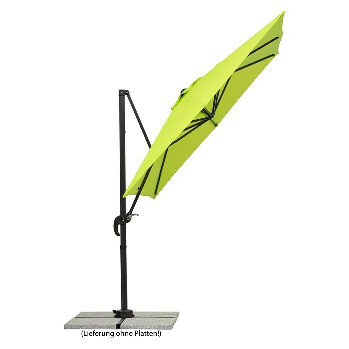 Schneider Classic Ampelschirm Rhodos Junior (Apfelgrün, Bespannungsmaß (L x B): 230 x 230 cm) | BAUHAUS