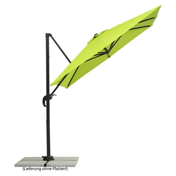 Schneider Classic Ampelschirm Rhodos Junior (Apfelgrün, Bespannungsmaß (L x B): 230 x 230 cm) | BAUHAUS