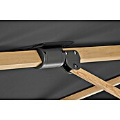 Schneider Classic Ampelschirm Rhodos Twist Woody (Anthrazit, Bespannungsmaß (L x B): 300 x 300 cm) | BAUHAUS