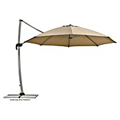 Schneider Classic Ampelschirm rund Rhondos Rondo (Sand, Durchmesser Bespannung: 350 cm) | BAUHAUS